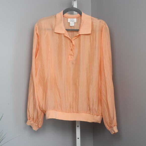 Vintage Cobarton for Pure Silk pullover with collar and waistband size XL - Picture 1 of 6